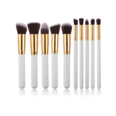 Kabuki 10 Pcs Brush Set-White