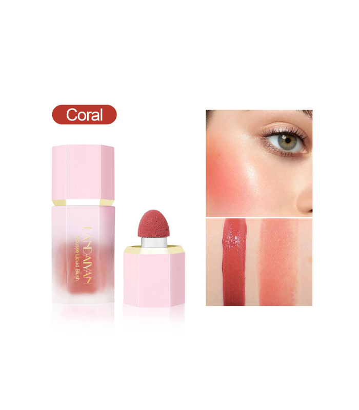 Handaiyan Liquid Blush With Blush Stick-Coral