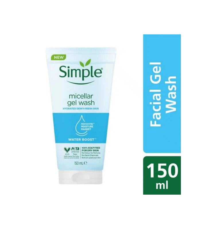 Simple Water Boost Micellar Facial Gel Wash