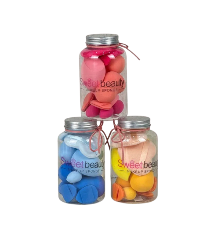 Beauty Blender Jar Set of 10 Soft Makeup Sponges