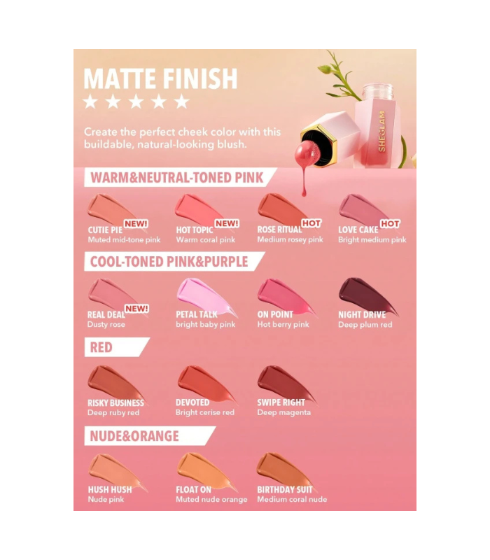 SHEGLAM Color Bloom Liquid Blush