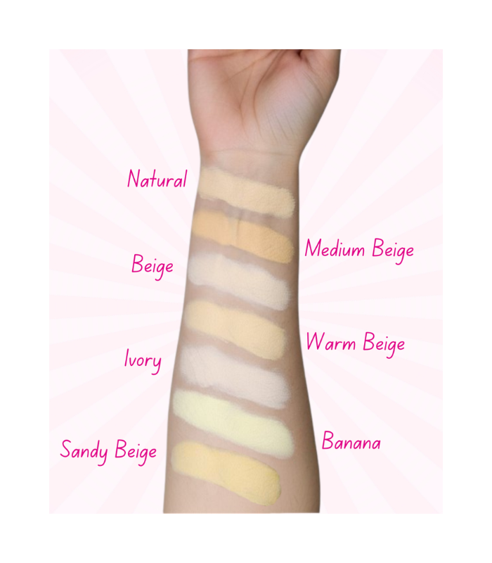Everly Beauties Matte Touch Compact Powder SPF 15+ shades