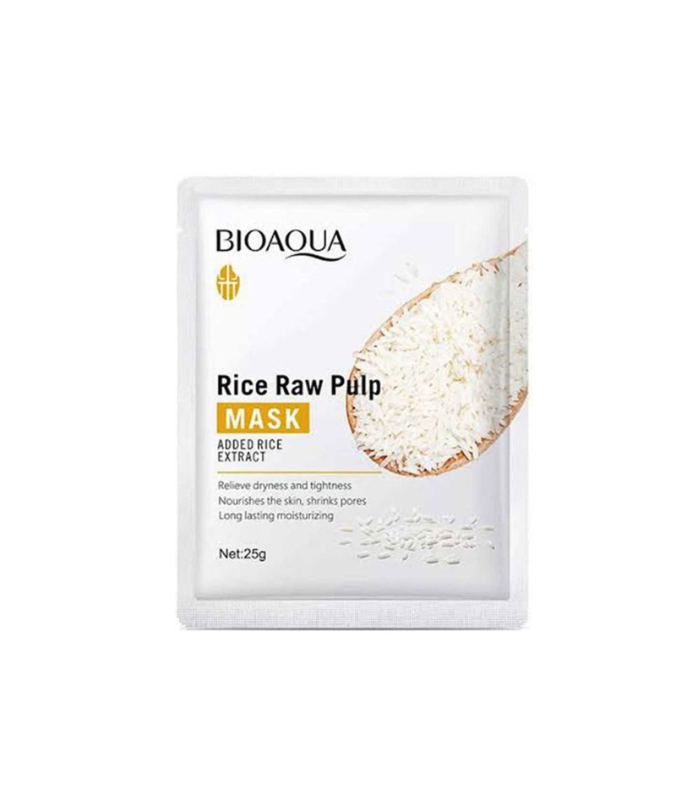 Bioaqua Rice Raw Pulp Hydrating Moisturizing Face Sheet Mask